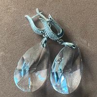 Orecchini con cristallo Swarovski a goccia