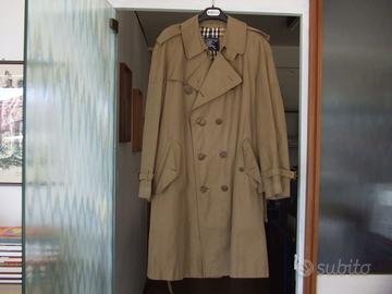 BURBERRYS TRENCH VINTAGE VERDE MILITARE