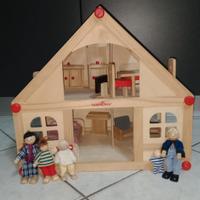 casa bambole in legno