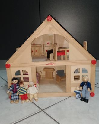 casa bambole in legno