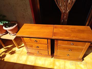Coppia comodini in legno 3 cassetti – grandi 