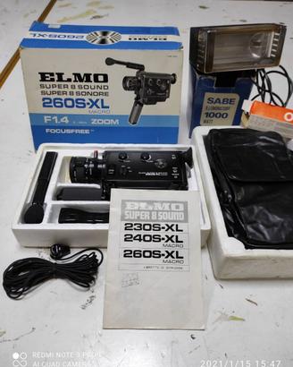 Cinepresa Elmo Super 8 Sound 260S-XL macro