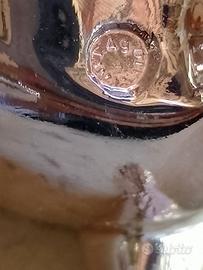 Scultura elefante argento laminato