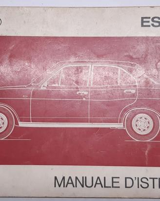 Libretto Uso e Manutenzione Ford Escort 1975