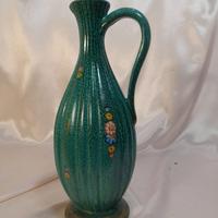 Vaso DERUTA con manico. In terracotta smaltata
