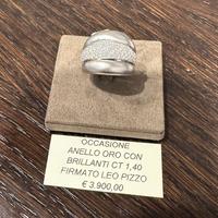 Anello oro 18 kt diamanti