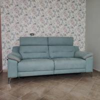 Divano 2 posti moderno ribaltabile –  verde acqua