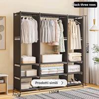 Armadio cabina scaffali ripiani in metallo nero