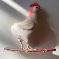 Action figure gallina kitsch vintage