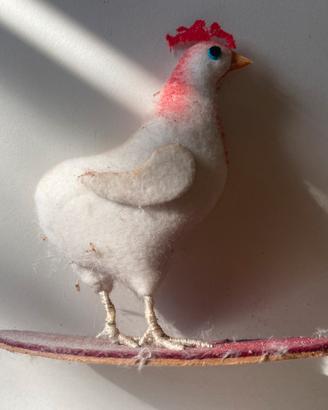 Action figure gallina kitsch vintage