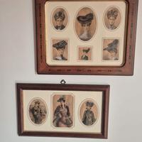 Coppia di quadri con stampe antiche