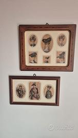 Coppia di quadri con stampe antiche