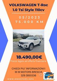 VOLKSWAGEN T-Roc 1.0 tsi Style 110cv ProM-Mo