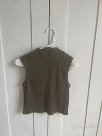 Top donna OVS verde militare taglia M elasticizzat