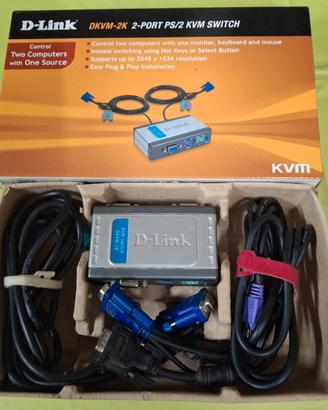 D-LINK  MONITOR SWITCH 2 PORTE