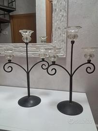 coppia candelabri vintage