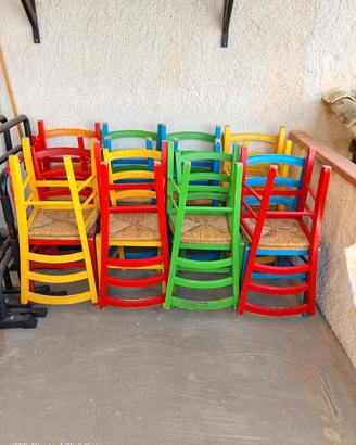 sedie stile siciliano 