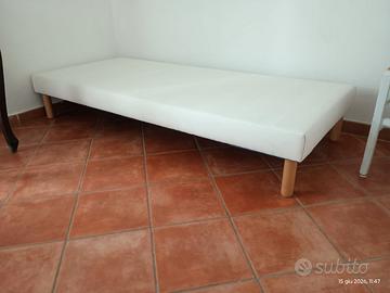 Rete Singola a Doghe Ortopediche con Rivestimento