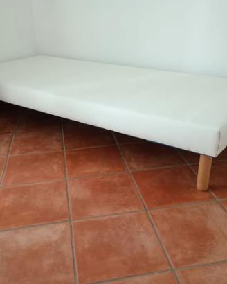 Rete Singola a Doghe Ortopediche con Rivestimento