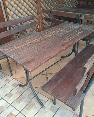 Panche, Legno Ferro per Giardini/Ristorante/Pizzer