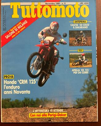 Rivista Tuttomoto novembre 1989