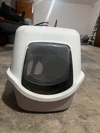 Lettiere gatto, rastrello, pipettte e crocchettte.