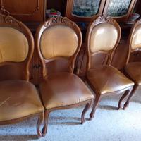 set tavolo allungabile+ sedie in legno massello