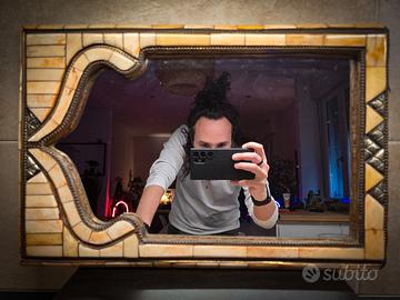 Set Etnico Specchio e Scrigno - Intarsi in Osso Ar