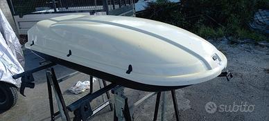 Baule auto + barre porta pacchi 500l
