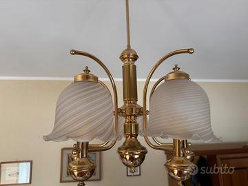 lampadario vintage  5 luci