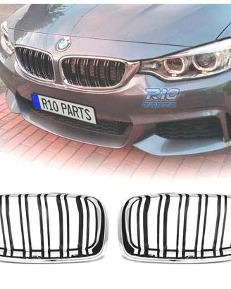 GRIGLIE BMW F30 F31 LOOK M3 CROMATO NERO