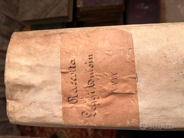 Collezione leggi editti casa Savoia 1691 1798