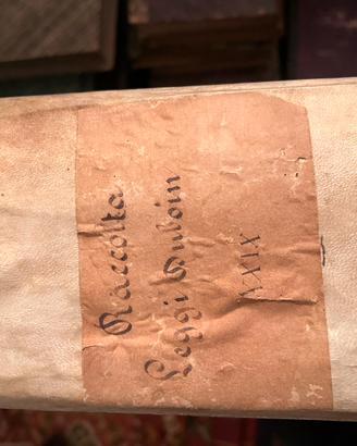 Collezione leggi editti casa Savoia 1691 1798