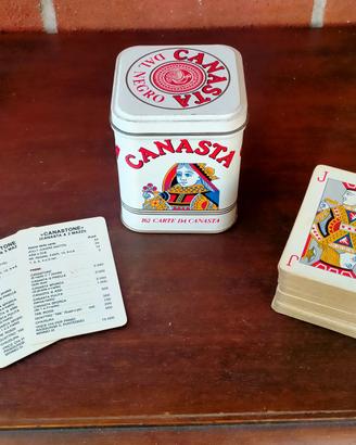 da collezione SCATOLA DI LATTA gioco carte canasta