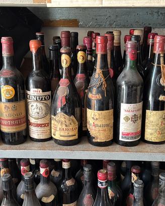 Bottiglie vino barolo barbaresco amarone