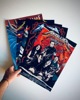 POSTER METALLICA | Qualità Fotografica Premium A3