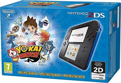 Nintendo 2DS, Nero/Blu+Yo-Kai Watch Preinstallato