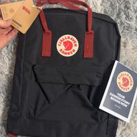 Zaino Fjällräven Kånken Classic - Nero/Rosso - Nuo