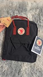 Zaino Fjällräven Kånken Classic - Nero/Rosso - Nuo