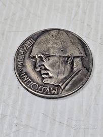 moneta commemorativa Mussolini