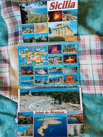 3 cartoline della Sicilia 