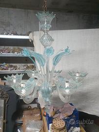 lampadario in vetro di murano 