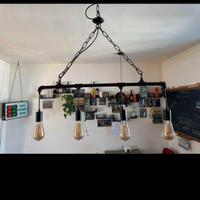 lampadario modello  vintage industriale 