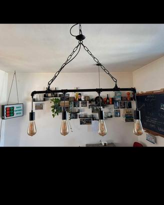 lampadario modello  vintage industriale 