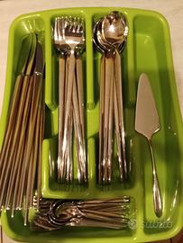 set di posate da 12 in acciaio inox 