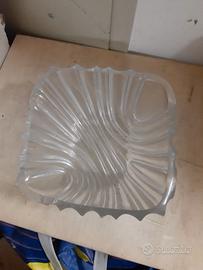 centrotavola vintage porta frutta in vetro