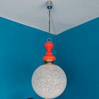 lampadario in vetro a sfera