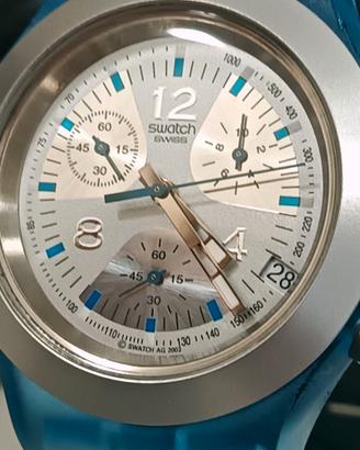 Orologio Swatch Irony Diaphane Chrono Rainstorm  