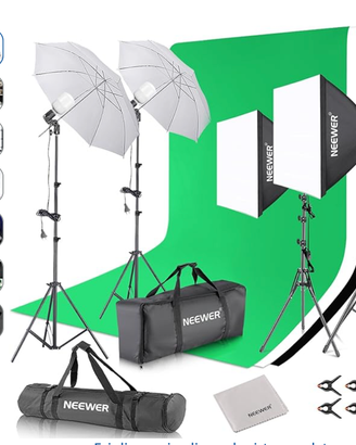 neewer kit di illuminazione
