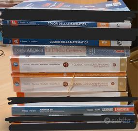 libri per liceo scientifico dalla 1 alla 5